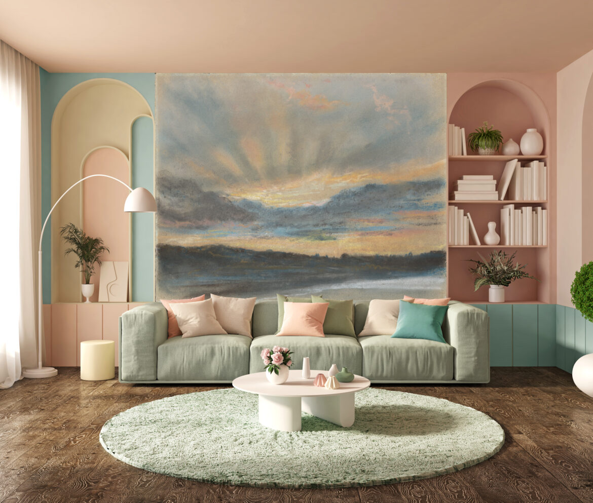The Met x Sedar_wallpaper featuring Sunset Eugène Delacroix